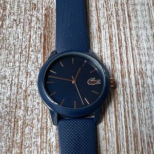 Lacoste Deep Blue Timepiece with Rose Gold Details